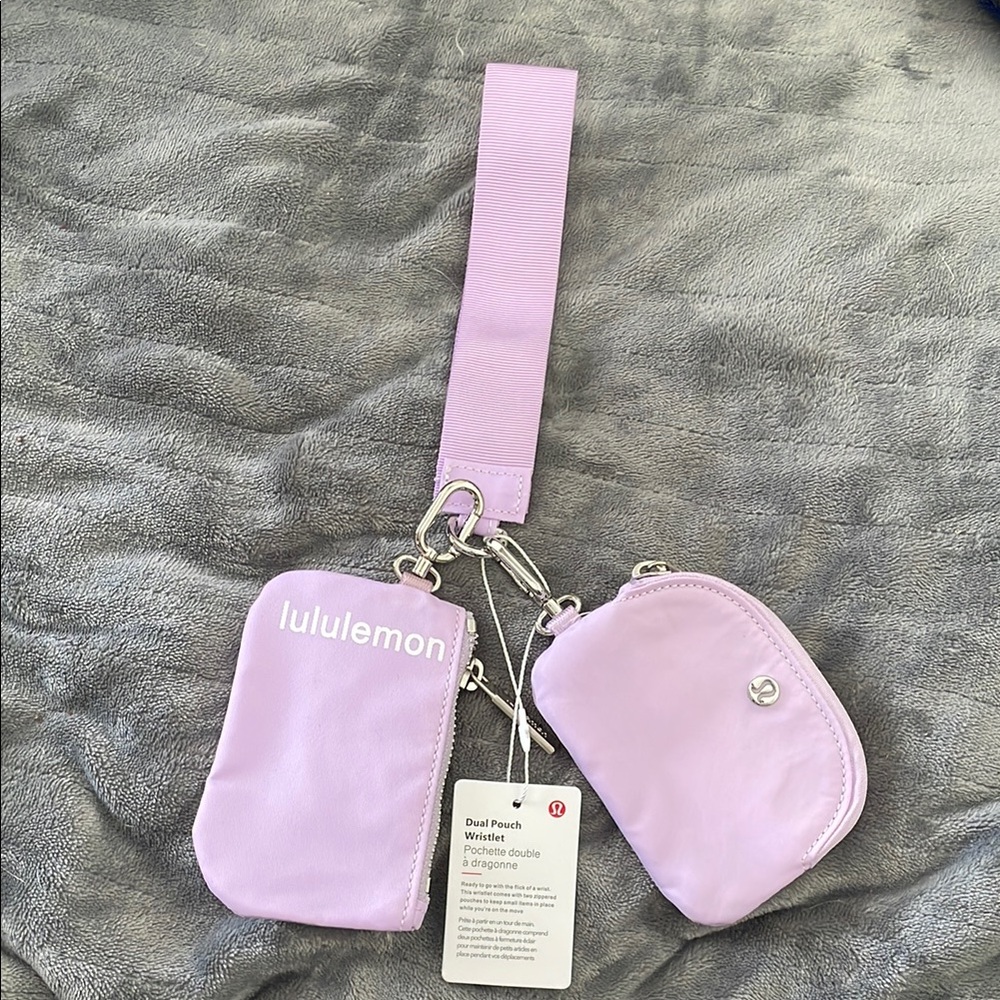 Lululemon Lavender Dual Pouch Wristlet